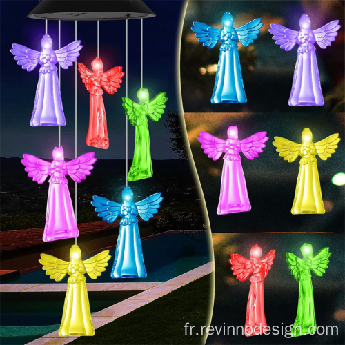 Solar Angel Wind Chimes Cadeaux pour maman grand-mère